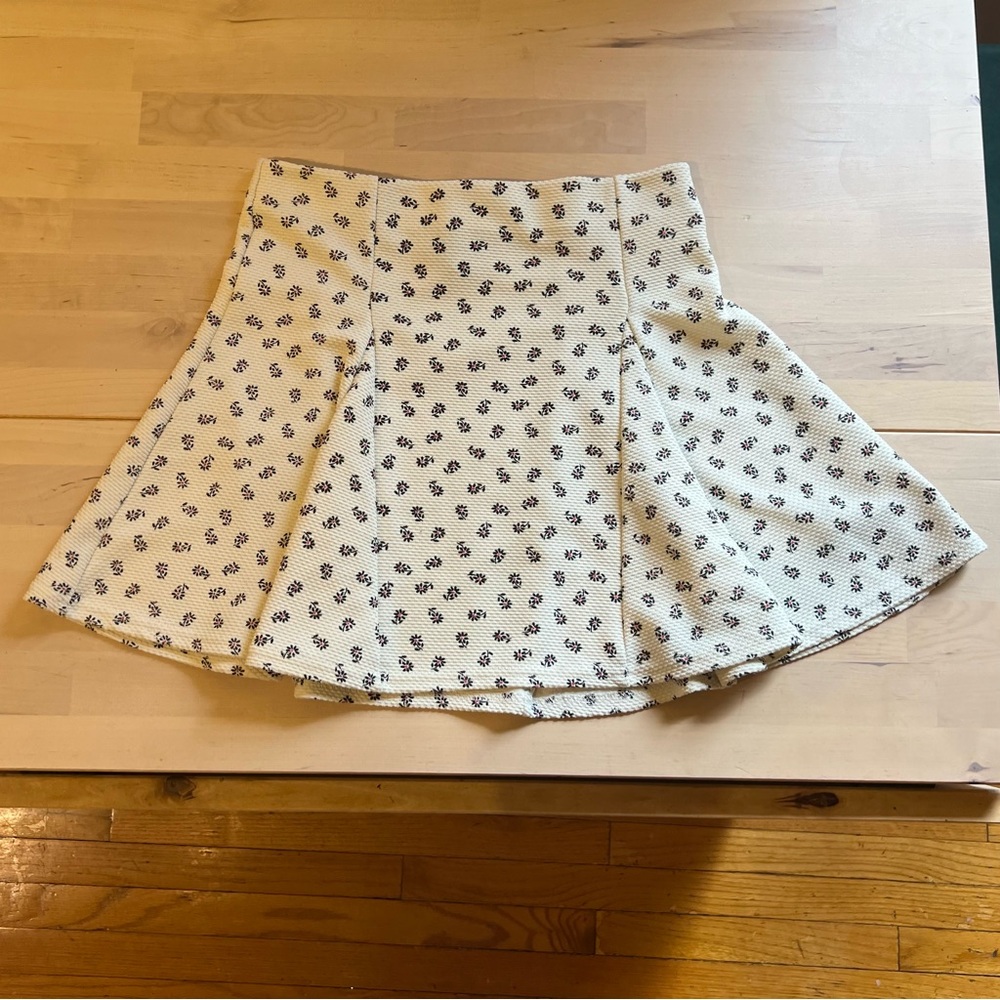 Topshop Floral Mini Skirt
